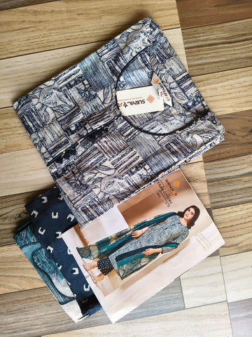 A519 -  Kurti with Pant and Dupatta