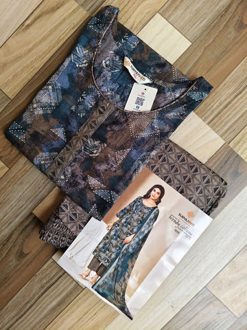 A508  -  Kurti with Pant and Dupatta