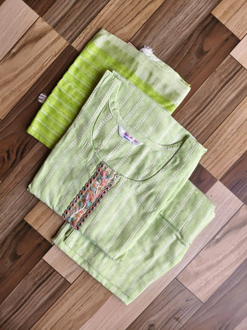 A1074 - Cotton 3pc Kurta Set