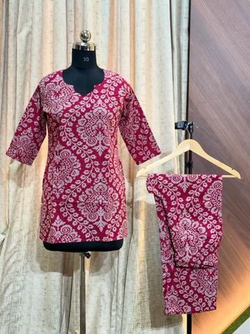 B005 -  Short Co-ords ( Pink )
