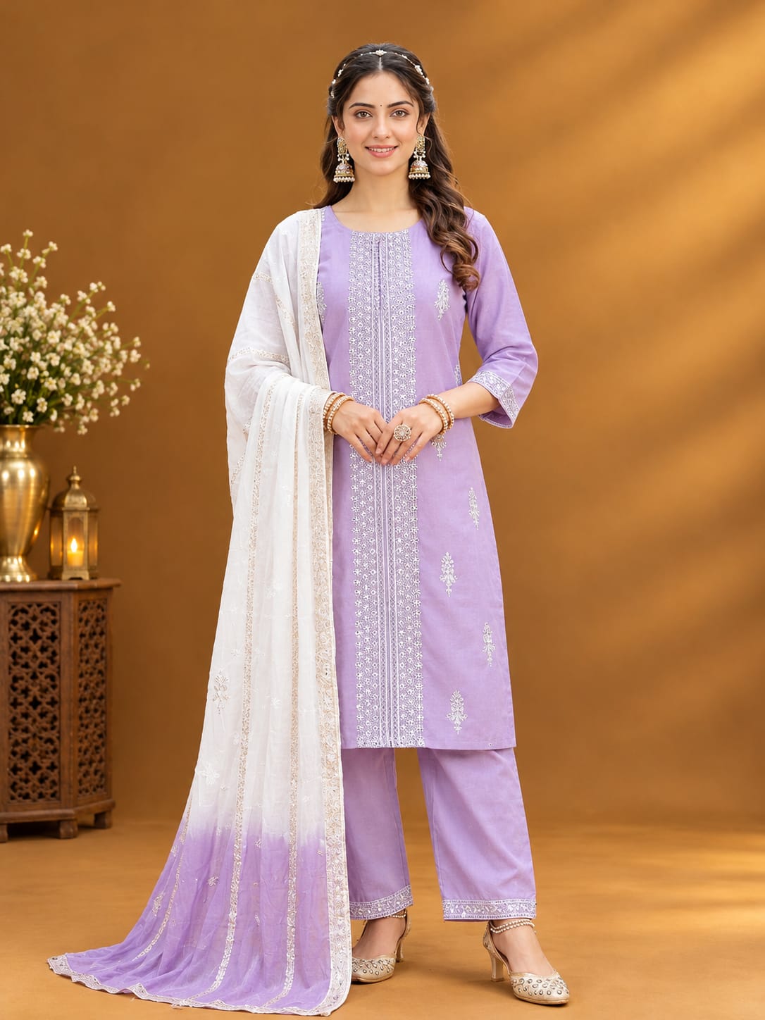 S090 - Kurti with Pant and Dupatta