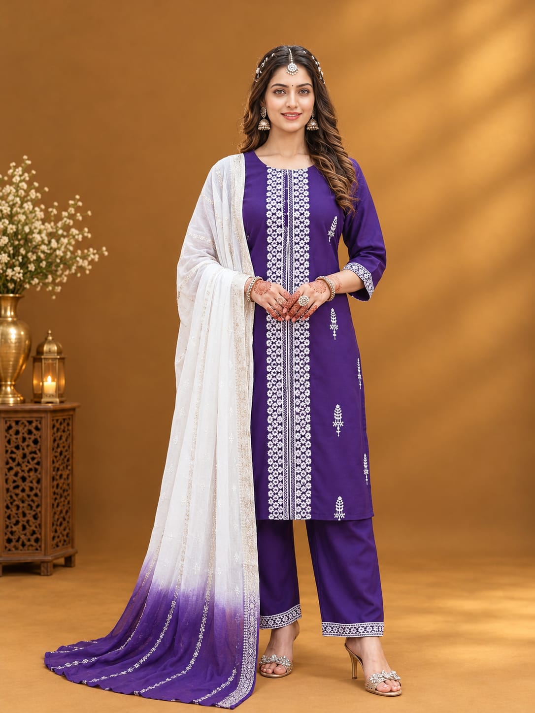 S089 - Kurti with Pant and Dupatta