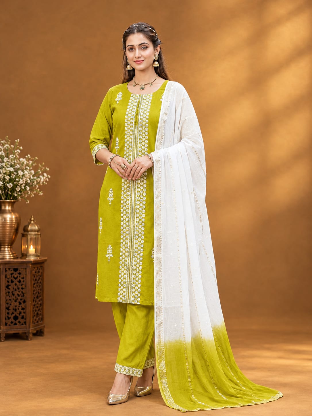 S084 - Kurti with Pant and Dupatta
