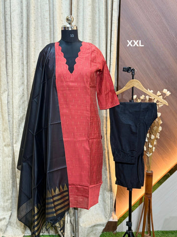 7457 - Kurti with Pant and Dupatta 3PC