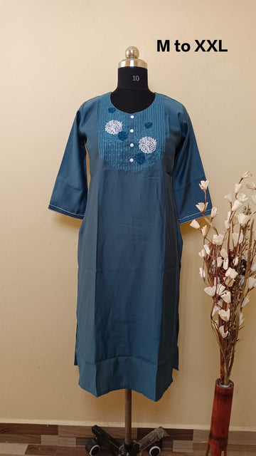 9523 - SILK KURTIS