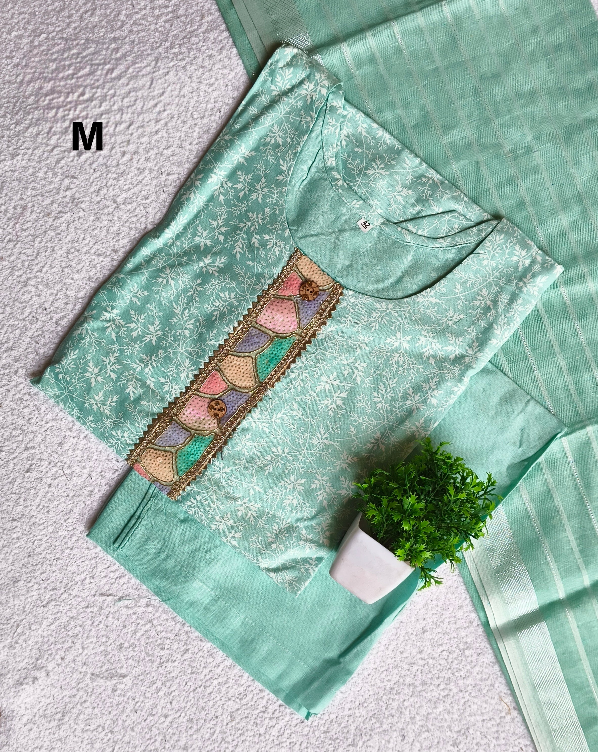 KPD011 - Cotton 3pc Kurta Set