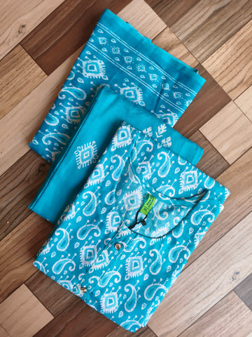 KPD016 - Cotton 3pc Kurta Set