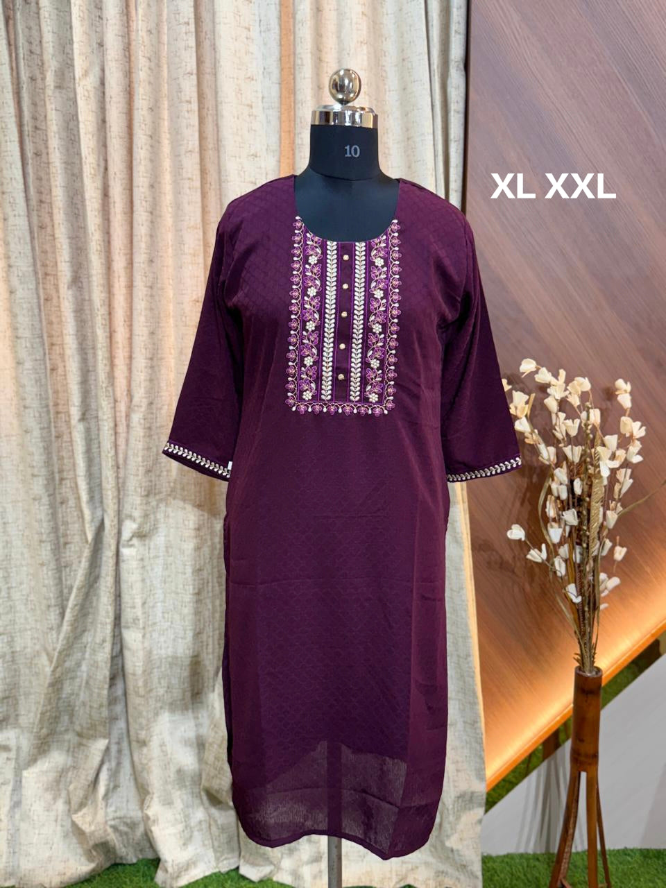 9707 - SILK KURTIS