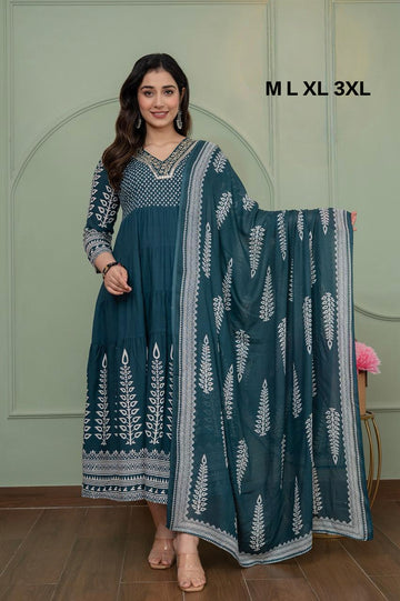 AD1048 - Anarkali kurtis with Dupatta