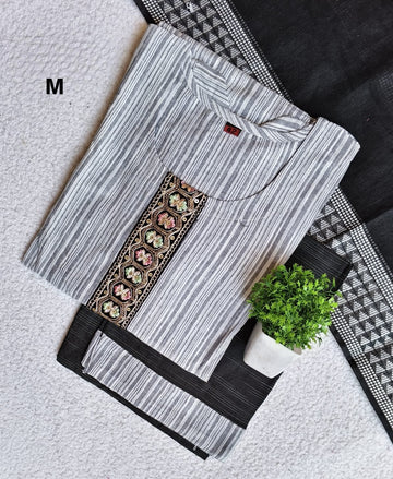 K1015 - Cotton 3pc Kurta Set