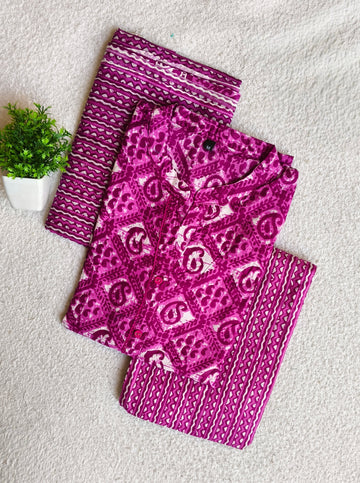 D1217 - Cotton 3pc Kurta Sets