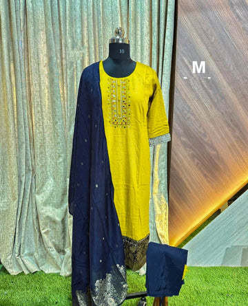 D1375 - Kurti with Pant and Dupatta