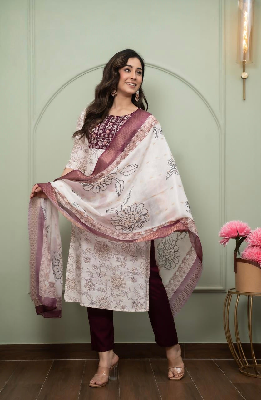 D1286 - Vatican 3pc Kurta Sets