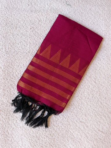 P022 - Silk Dupatta (dark pink)