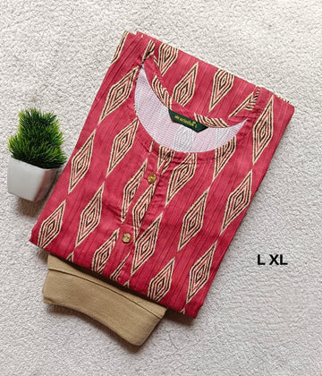 Pok002 - Popcorn Kurtis with Jeggings Combo