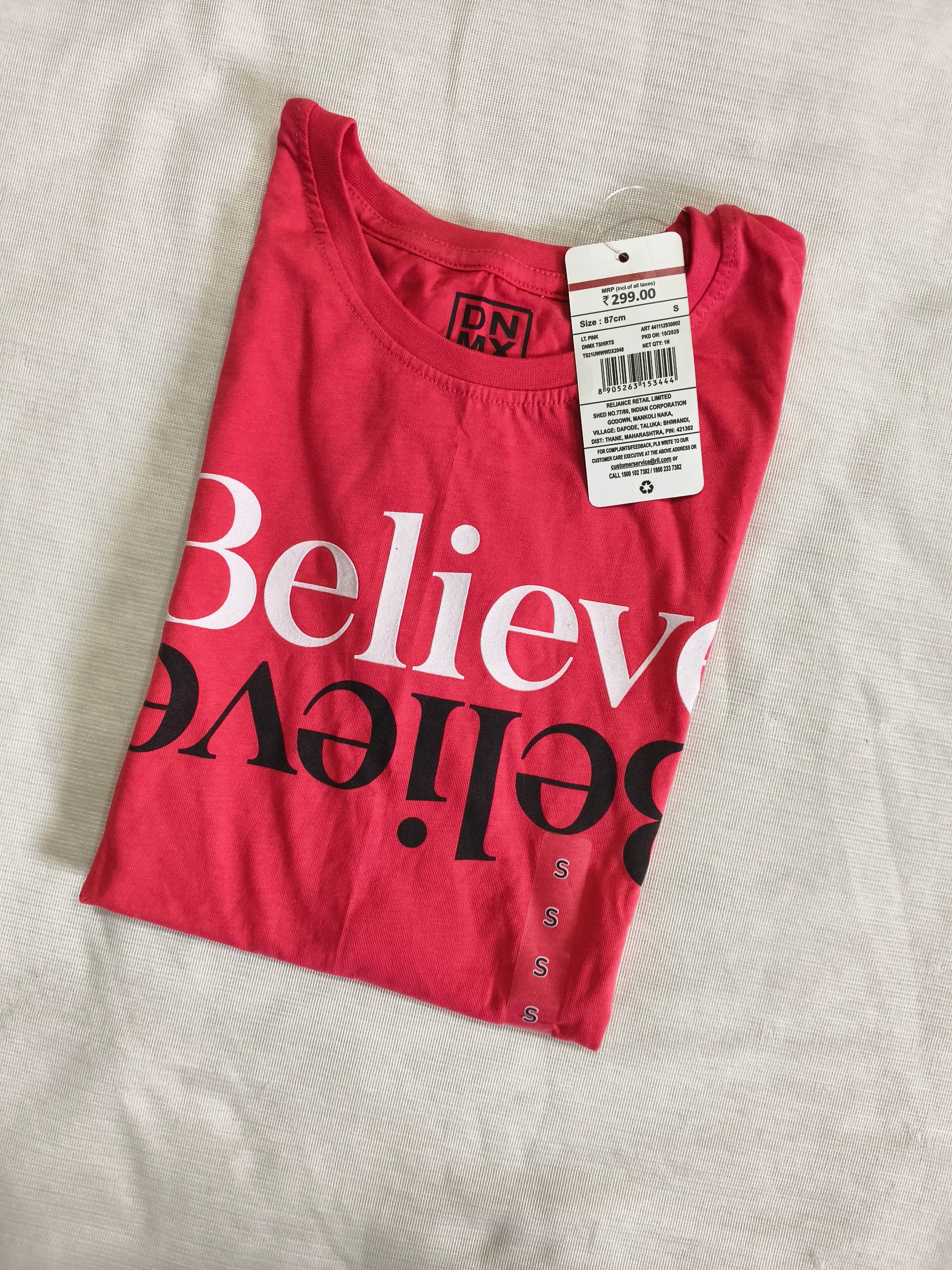K9210 - t shirt for women light pink