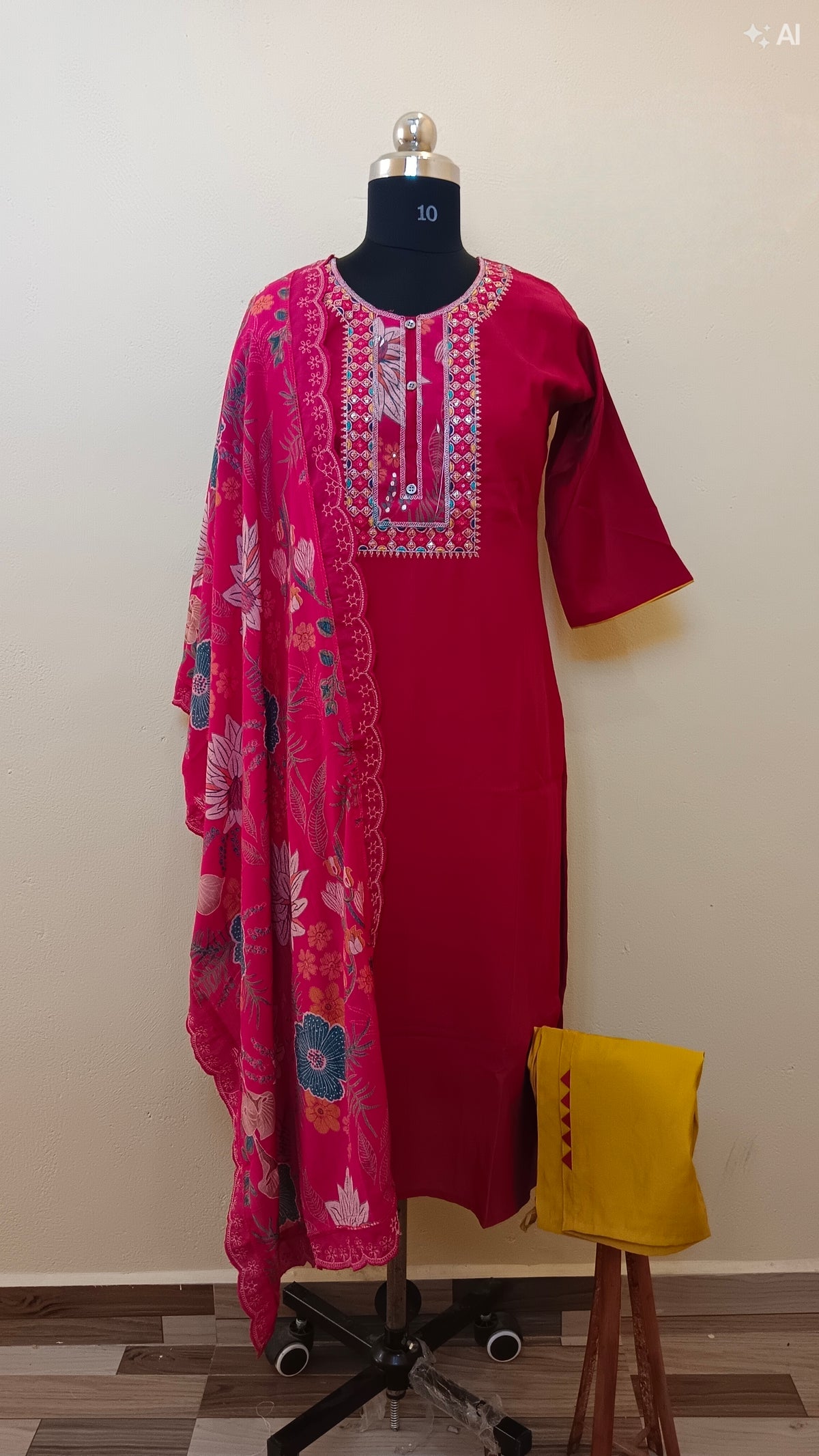 D1377 - Kurti with Pant and Dupatta
