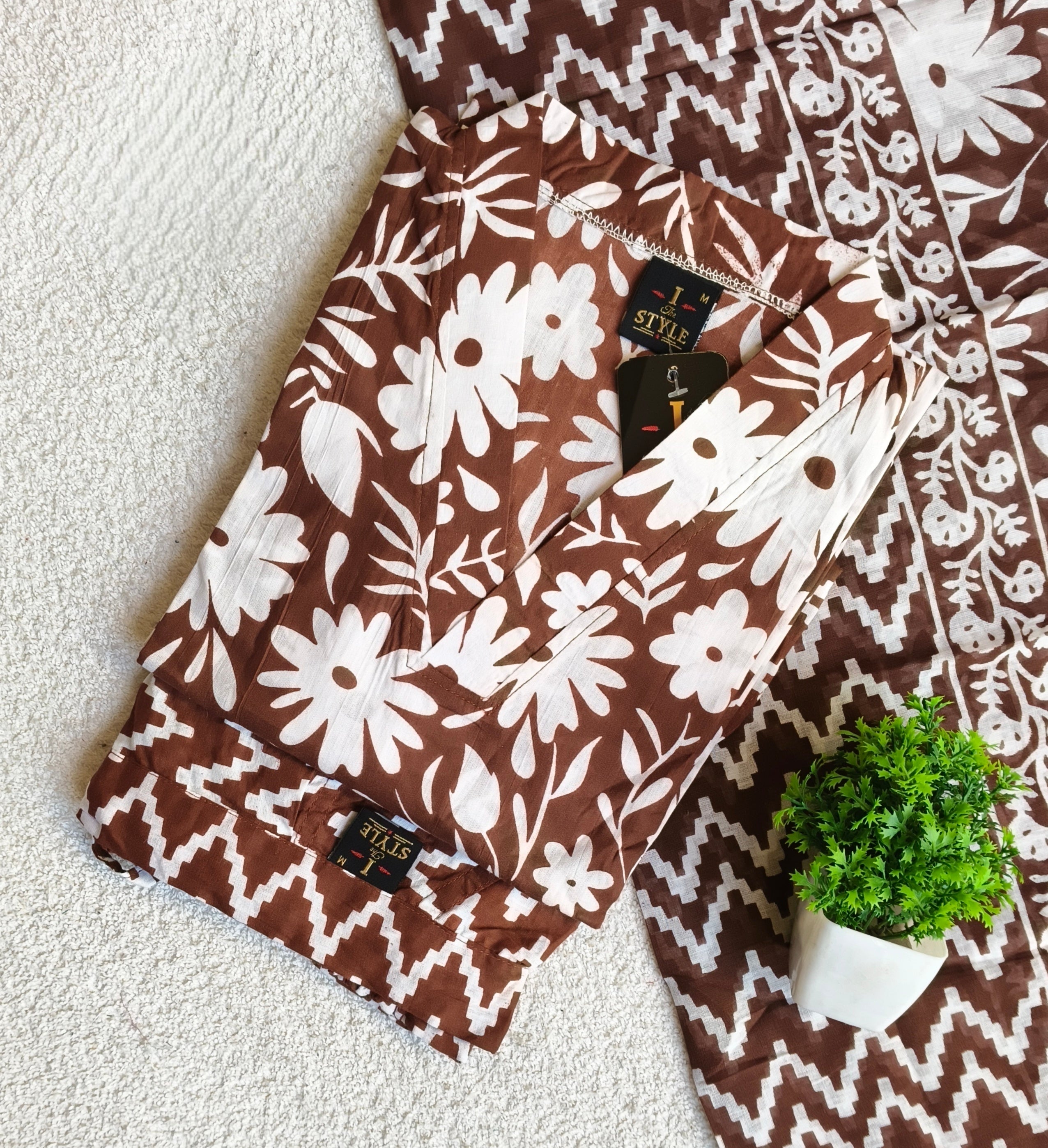 D1213 - Cotton 3pc Kurta Sets