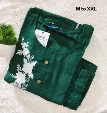 D1040 - Co-ords Rayon (bottle green)