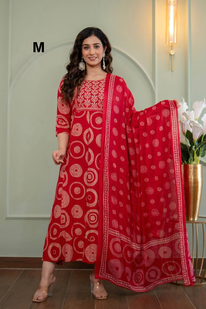 AD1034 - Anarkali kurtis with Dupatta