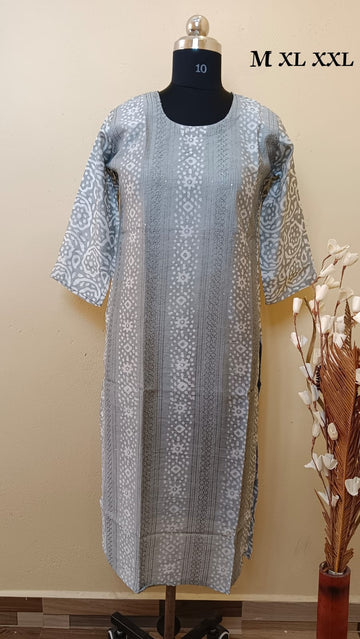 9525 - SILK KURTIS