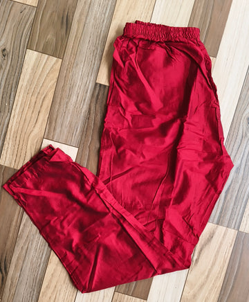 P009 - Silk pants (silk red)