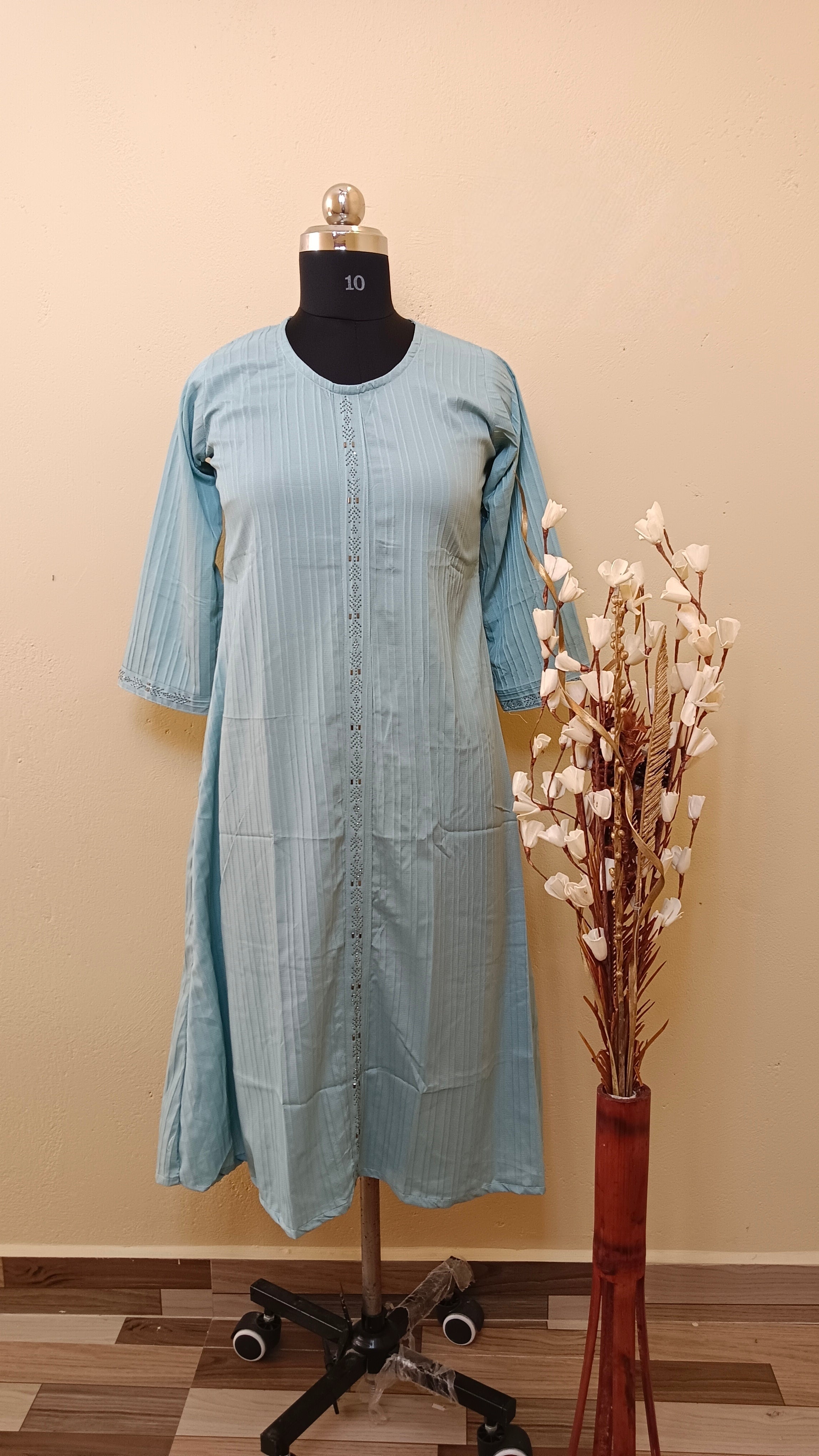 D1192 - Popcorn A line kurti