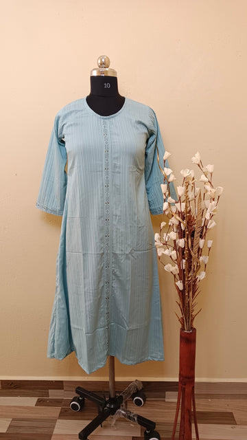 D1192 - Popcorn A line kurti