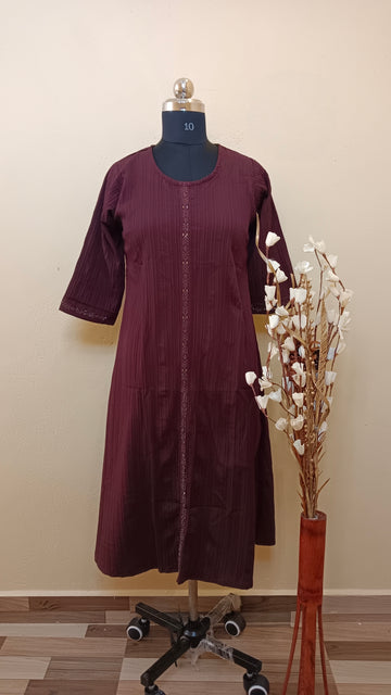 D1188 - Popcorn A line kurti