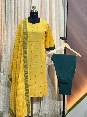 D1109 - Cotton 3pc Kurta Sets
