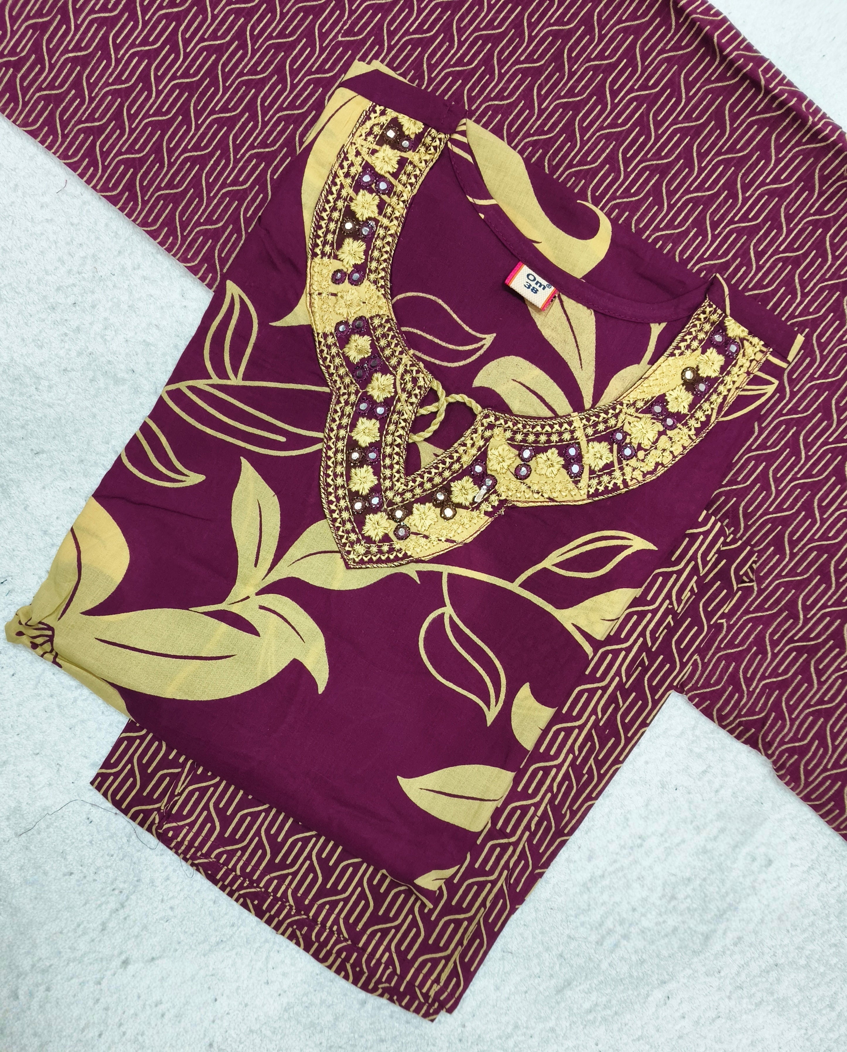 D1178 - Cotton 3pc Kurta Sets