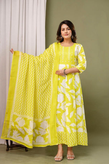 AD1049 - Anarkali kurtis with Dupatta