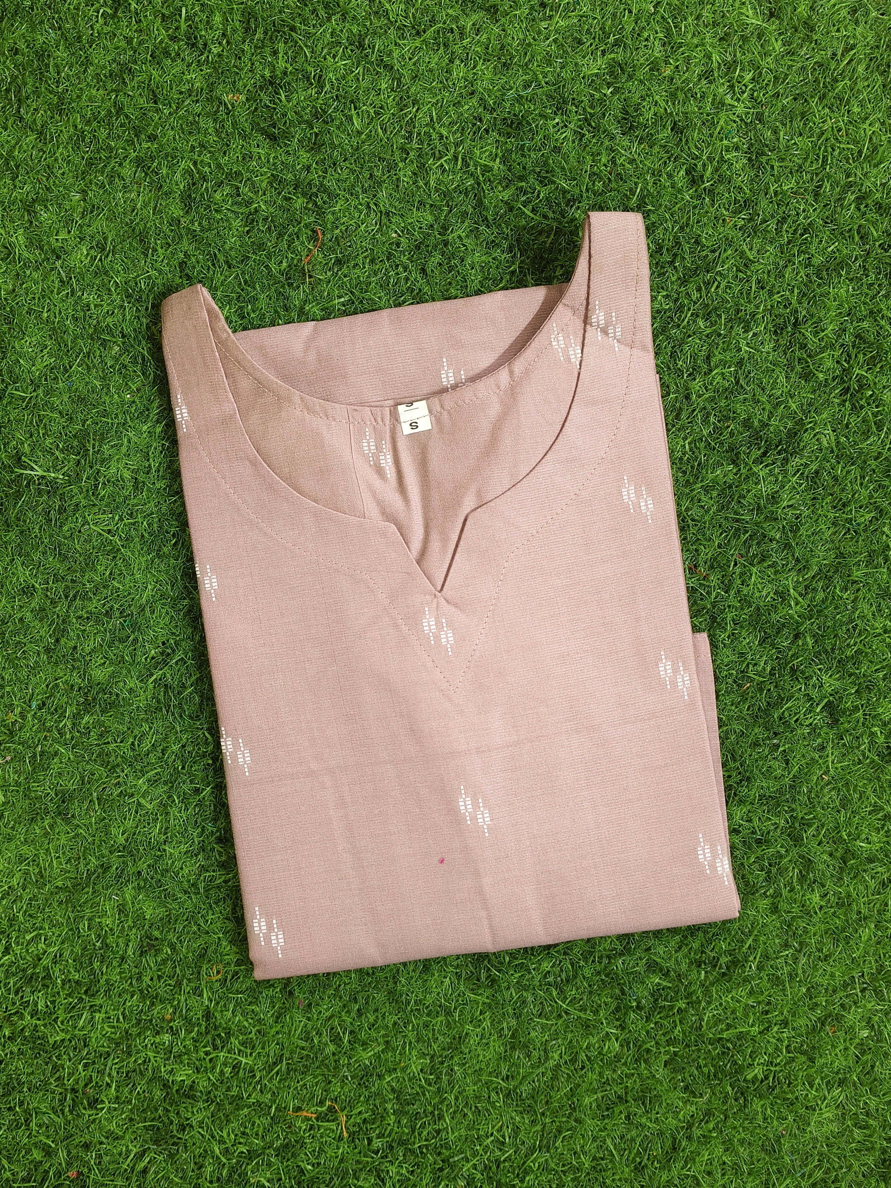 R1008  - COTTON KURTIS ( Pastel purple )