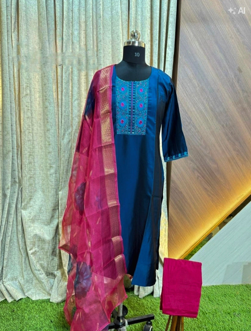 D1356 - Kurti with Pant and Dupatta