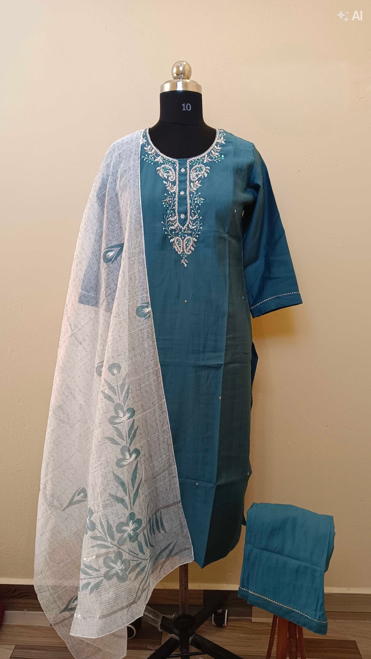 D1373 - Kurti with Pant and Dupatta