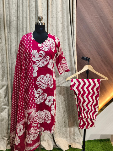 D1207 - Cotton 3pc Kurta Sets