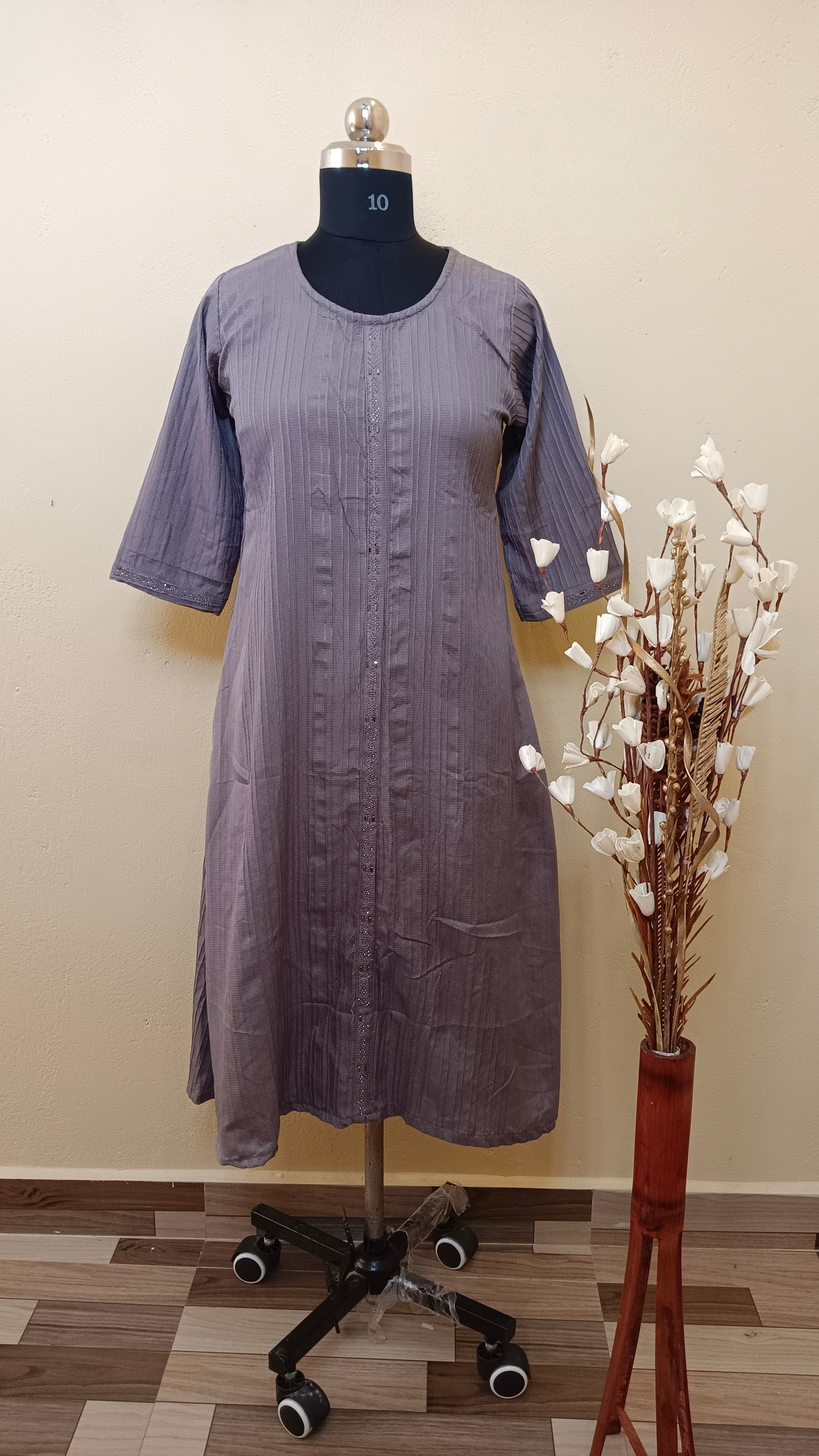 D1190 - Popcorn A line kurti