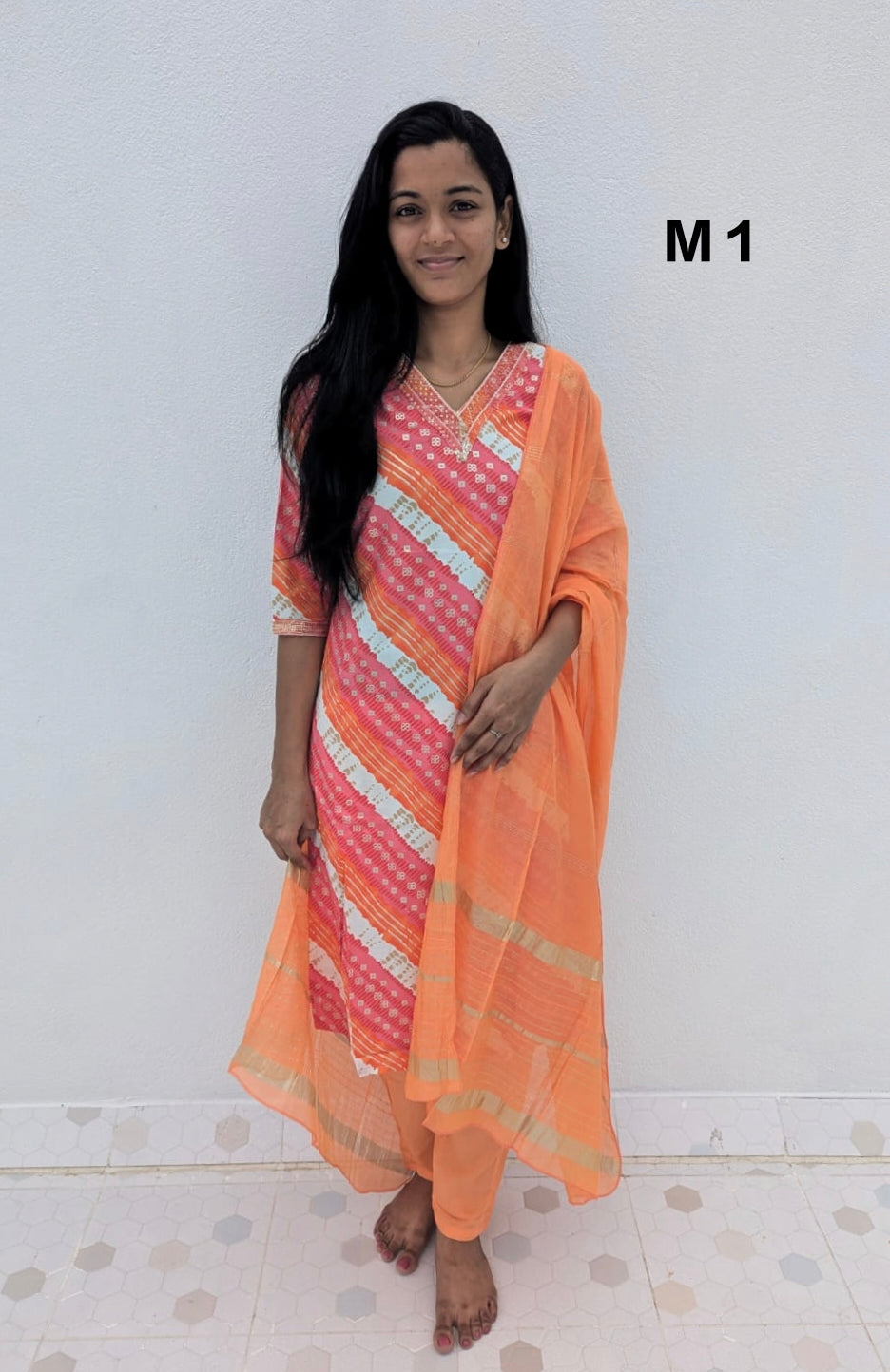 S1004 - Cotton 3pc Kurta Set