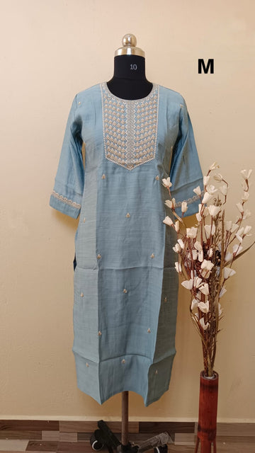 9538 - SILK KURTIS