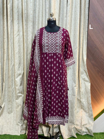 AD1011 - Anarkali kurtis with Dupatta