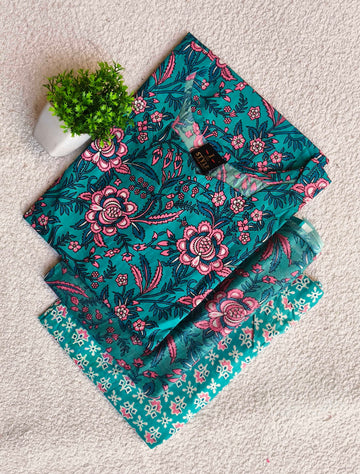 D1221 - Cotton 3pc Kurta Sets
