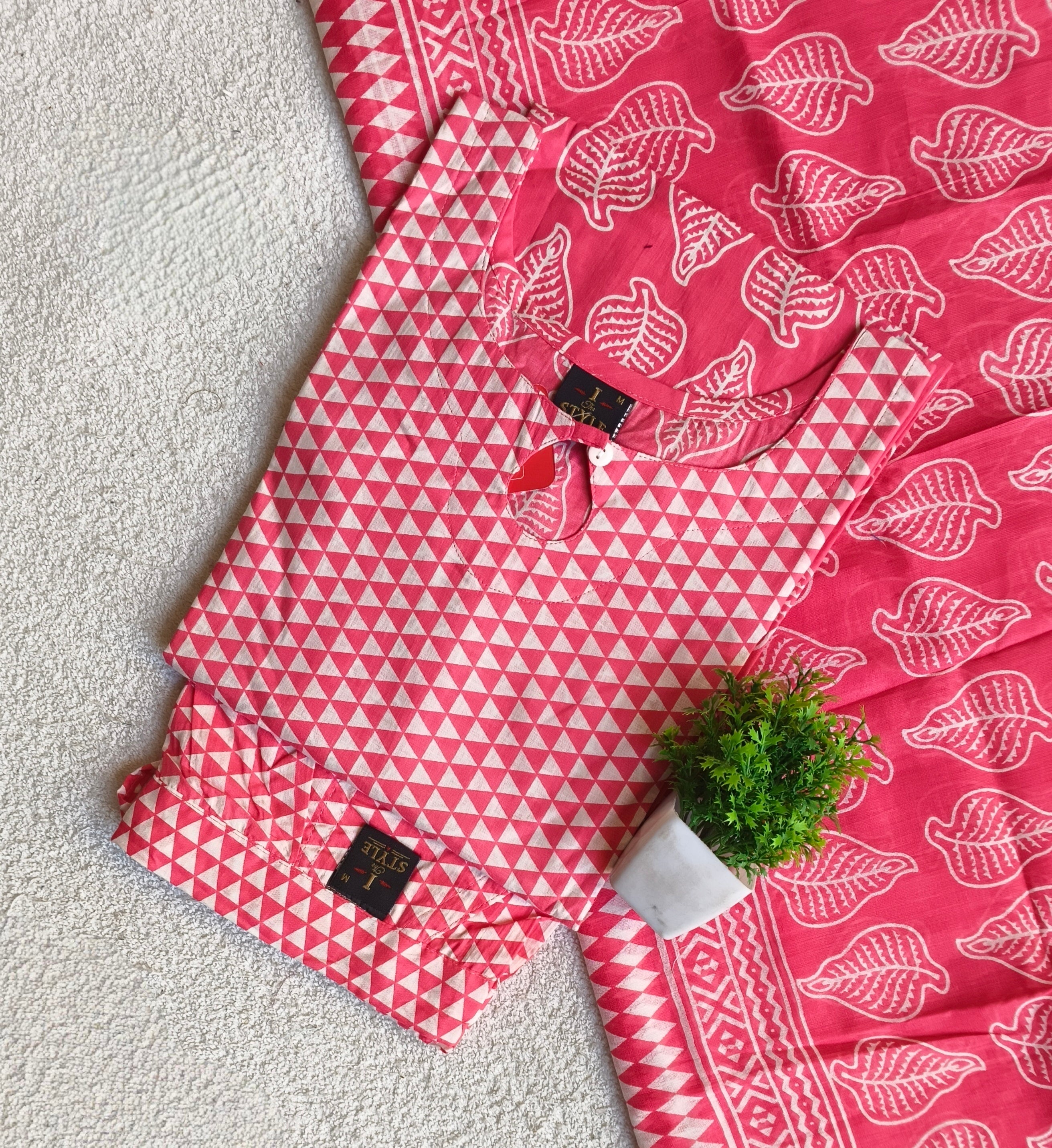 D1211 - Cotton 3pc Kurta Sets