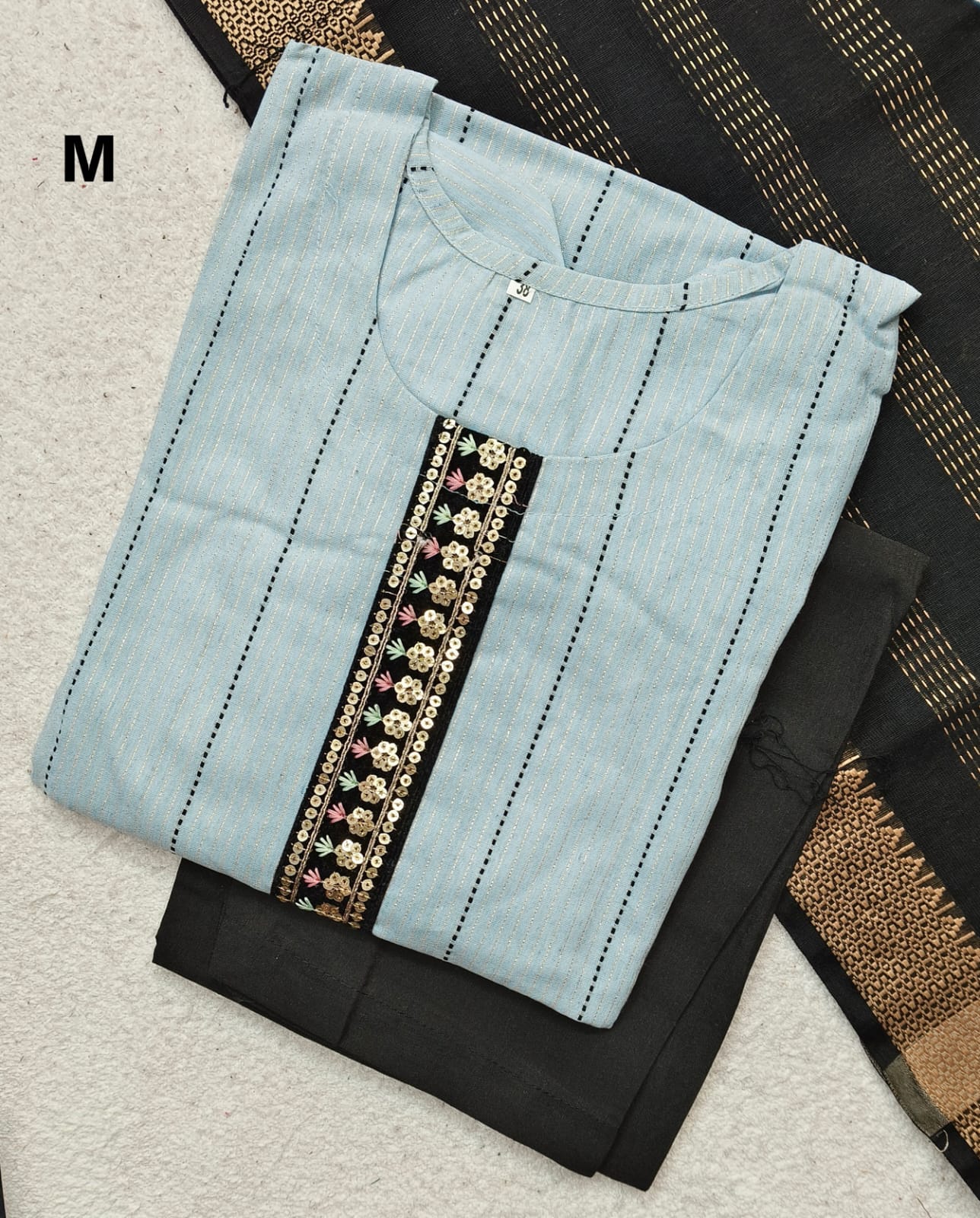 K1020 - Cotton 3pc Kurta Set