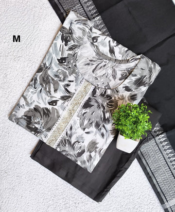 K1013 - Cotton 3pc Kurta Set