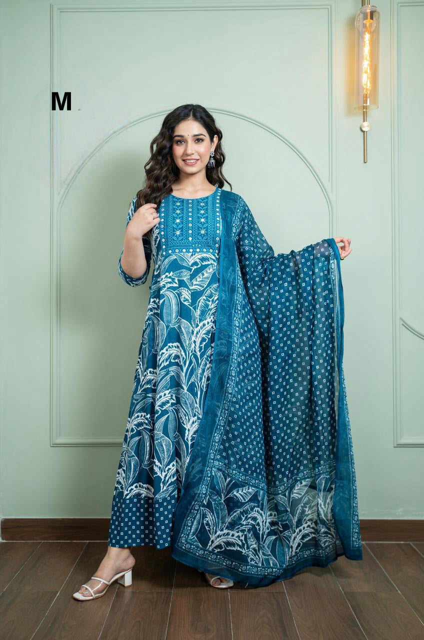AD1026 - Anarkali kurtis with Dupatta
