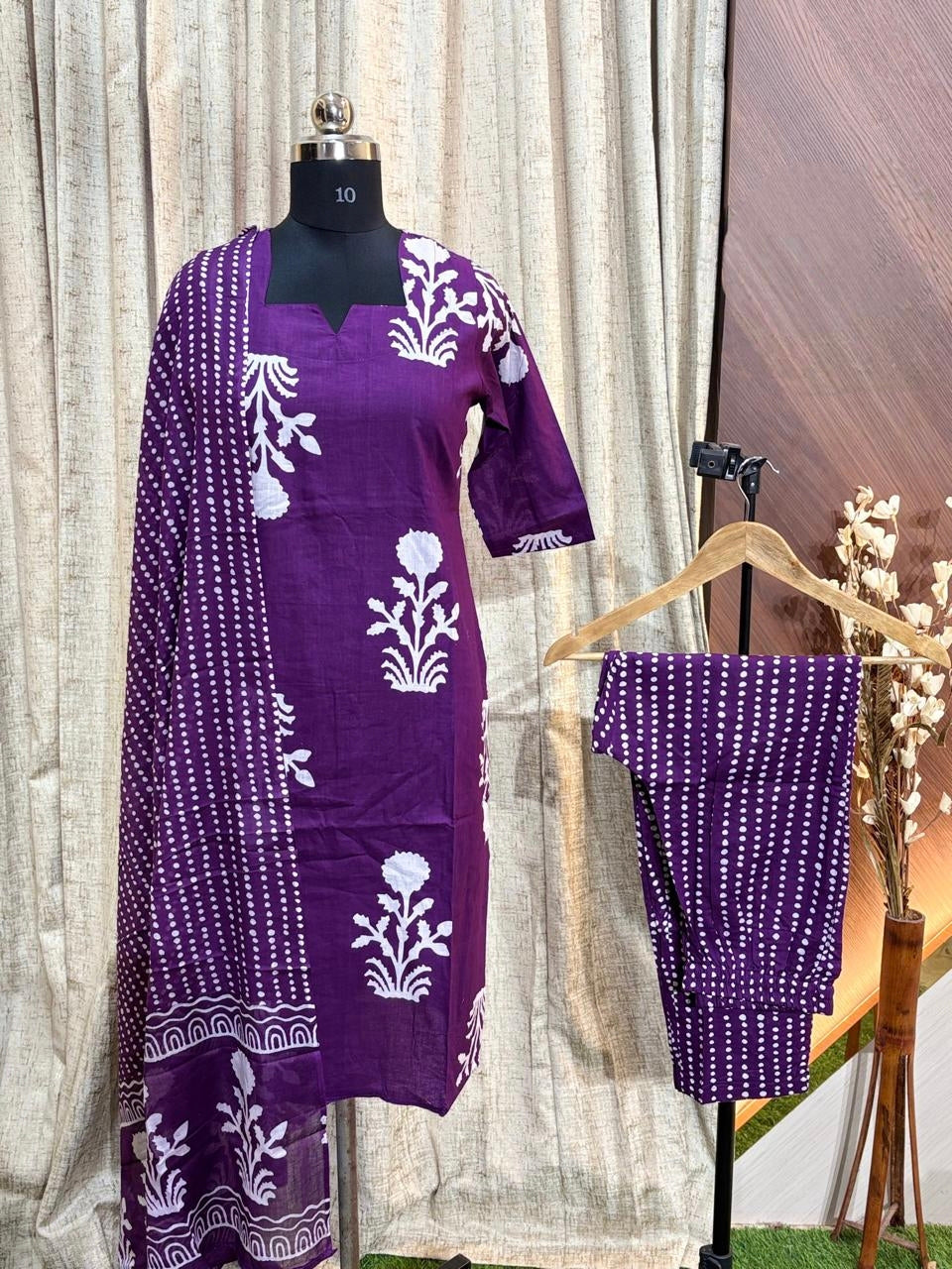 D1200 - Cotton 3pc Kurta Sets