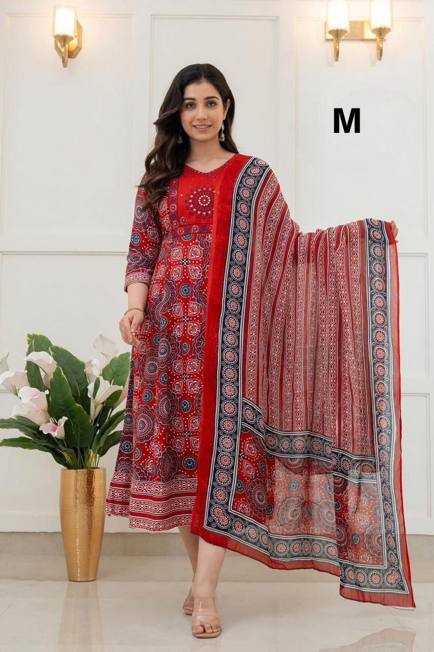 AD1045 - Anarkali kurtis with Dupatta