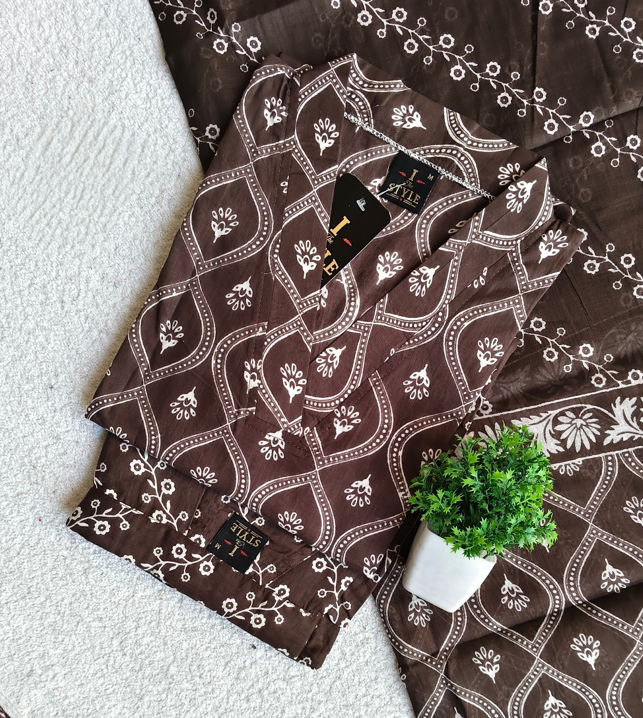 D1214 - Cotton 3pc Kurta Sets