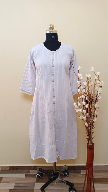 D1187 - Popcorn A line kurti