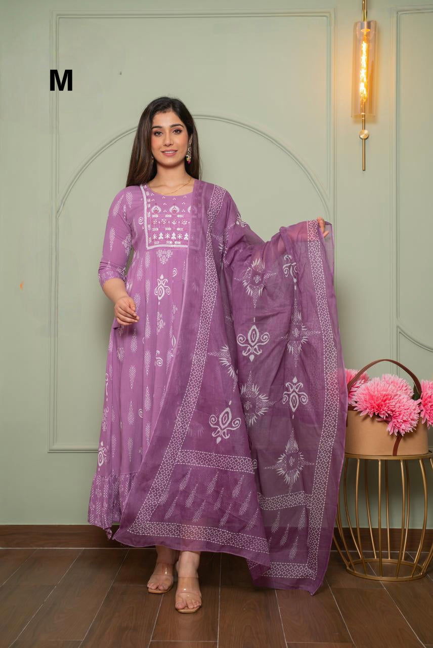 AD1004 -  Anarkali kurtis with Duppata